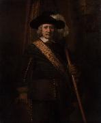 REMBRANDT Harmenszoon van Rijn, Portrait of Floris soop as a Standard-Bearer (mk33)